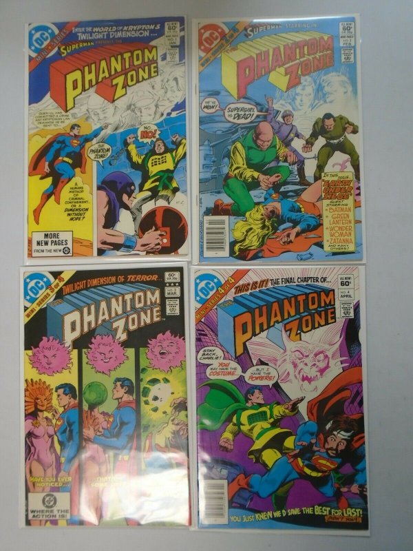 Superman Phantom Zone set #1-4 8.0 VF (1982)