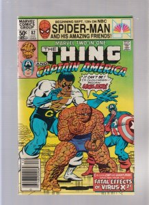 Marvel Two In One #82 - Featuring The Thing & Captain America! (7.0) 1981