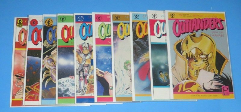 Lot/10 Outlanders Manga Comic Books #9,10,12,15,17,18,19,27,28,29 NM/NM+ Manabe 