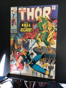 Thor #175 (1970) Mid-high-grade Loki cover Kirby key! FN/VF. Wow
