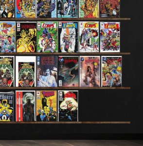 Huge Lot 150+ Comics with X-Force, X-Factor, Bloodshot, Rai, Armorines & More!