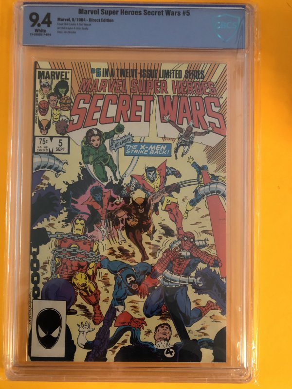 Marvel Super Heroes Secret Wars #5 CBCS 9.4 WHITE (1984) NEW SLAB