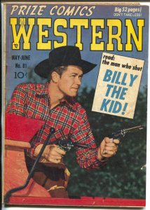 Prize Comics Western #81 1950-Bill Williams photo cover-Elder-Severin-VG-