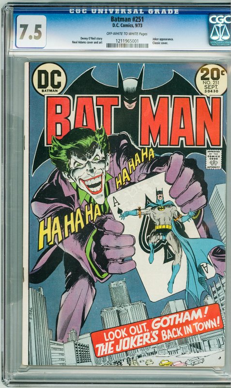 Batman #251 (1973) CGC 7.5!