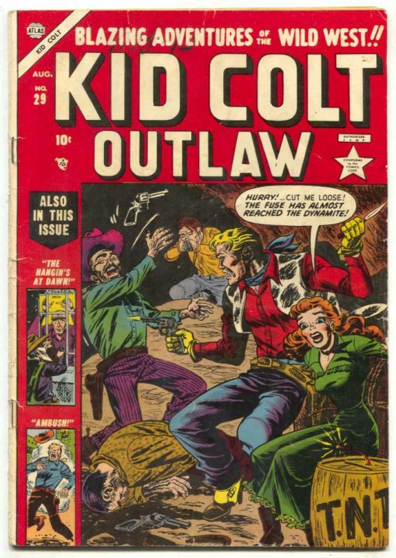 Kid Colt Outlaw #29 1953- Ant Hill Torture- Atlas Western-  VG