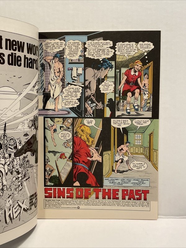 The New Teen Titans #12 1984 Series