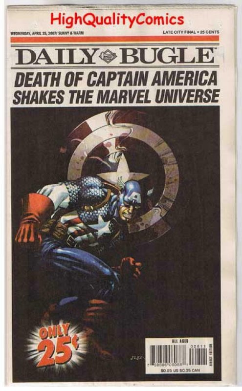 CAPTAIN AMERICA #25, NM+, Death of, Variant w/Bugle, 2005, more CA in store