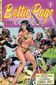 Bettie Page Comic 1996 Dave Steven's w/Poster Dark Horse Comic Book Grad...