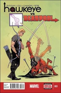 Hawkeye vs Deadpool 3-A  VF/NM