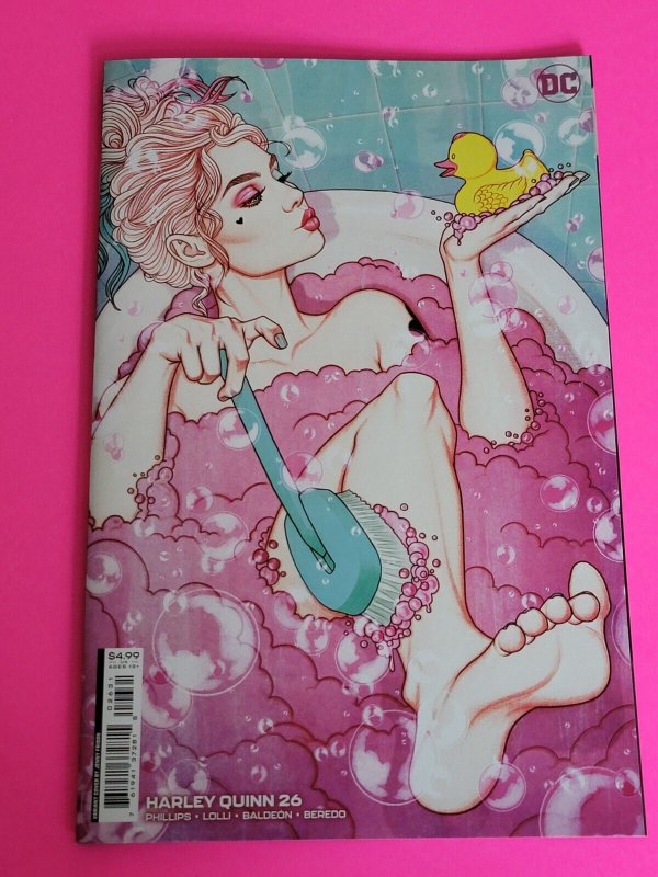 HARLEY QUINN 26 JENNY FRISON VARIANT Toes all bubbles NM girlie 