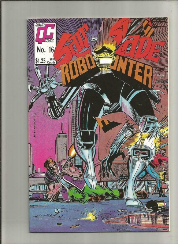 SAM SLADE ROBO HUNTER #16, NM, Quality Comics, 1986 1988  more Indies in store