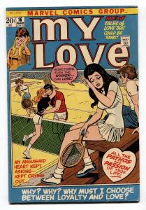 My Love #16 1972 comic book-Marvel Romance-Tennis cover