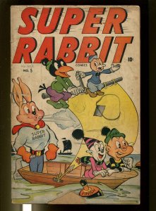 Super Rabbit #5 1946-Timely-Super Rabbit-superhero fummy animal-FR/G