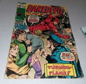 Daredevil #70 civil right protest cover 1970, Marvel comics bronze age classic