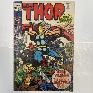 Marvel Comics Thor Issue #177  Reader Copy 1970 Split Cover Attached Good Cond