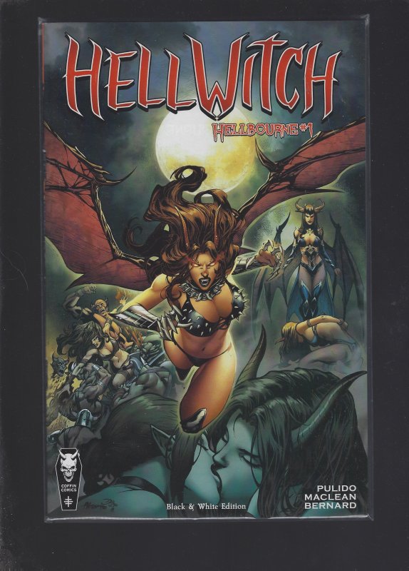 HellWitch: Hellbourne #1 Black And White Edition