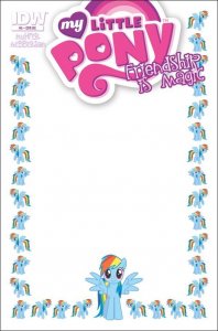 My Little Pony: Friendship Is Magic #5E VF ; IDW | RE blank frame
