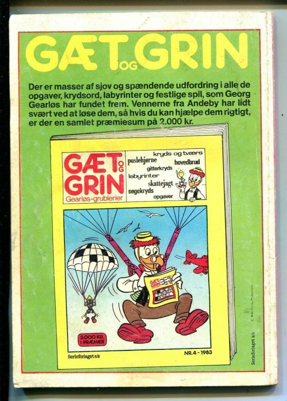 Onkel Joakim #17 1983-Disney-Danish-Uncle Scrooge-Carl Barks-Mickey Mouse-FR