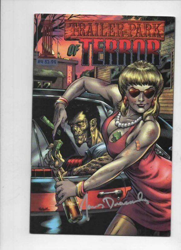 TRAILER PARK OF TERROR #4, Zombies Demons Horror VF Signed James Dracoules 2003