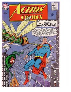 ACTION COMICS #326 1965-SUPERMAN-WILD INSECT COVER VG/FN