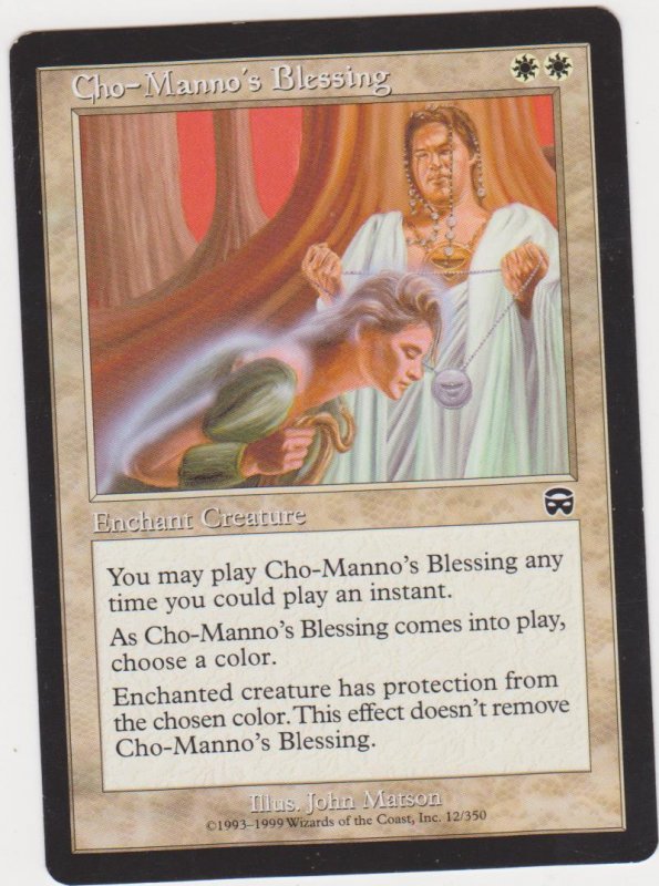 Magic the Gathering: Mercadian Masques - Cho-Manno's Blessing