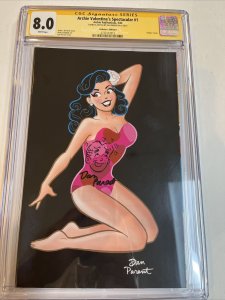 Archie Valentine’s Spectacular (2023) # 1B (CGC 8.0 WP SS) Sketch Dan Parent