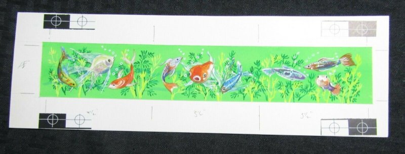 HAPPY MOTHERS DAY Fun Tropical Fish & Coral 12.5x4 Greeting Card Art #264