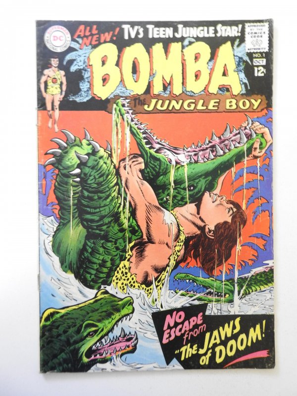 Bomba the Jungle Boy #1 (1967) VG Condition! Cover detached top staple