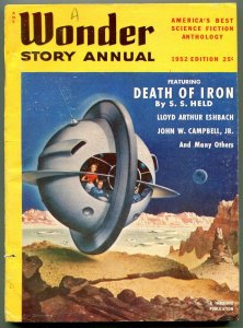 Wonder Story Annual 1952 Pulp- Death of Iron- Eshbach VG