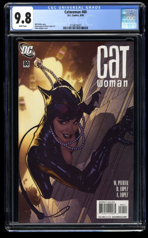 Catwoman #80 CGC NM/M 9.8 White Pages