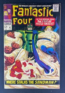 Fantastic Four (1961) #61 VG/FN (5.0) Sandman Battle Cover Jack Kirby