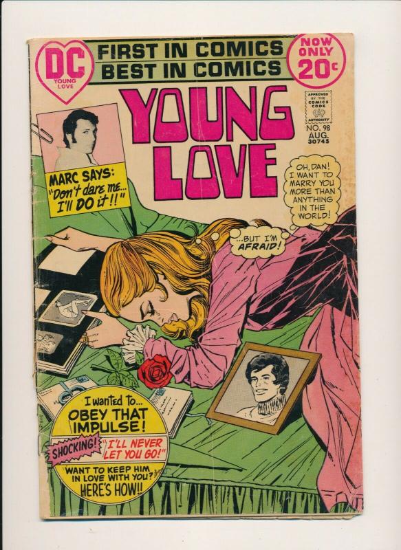 DC Young Love #98 , 1972 Low grade comic (PF653)