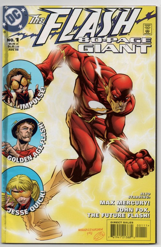 Flash 80-Page Giant #1, FN (6 stories; stars include Impulse and Wally West!)