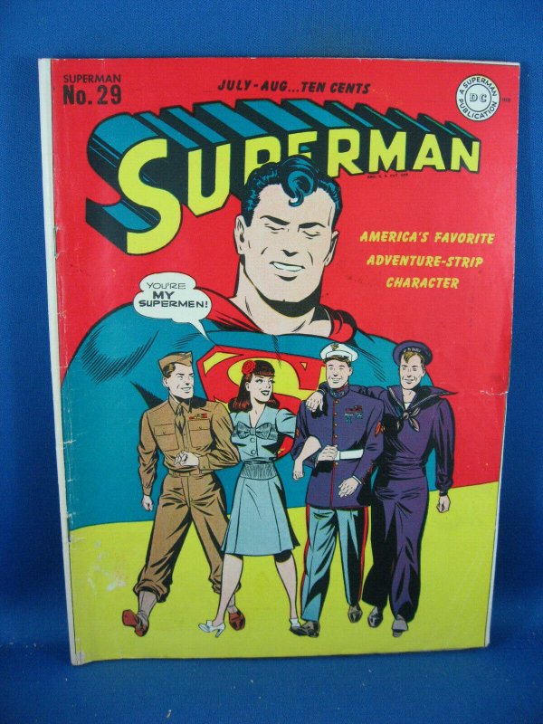 SUPERMAN 29  VG F 1944  LOIS LANE COVER
