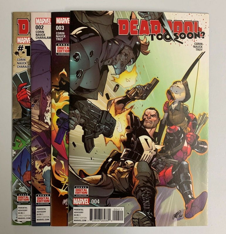 Deadpool Too Soon #1-4 Set (Marvel 2016) 1 2 3 4 Joshua Corin (9.2+)