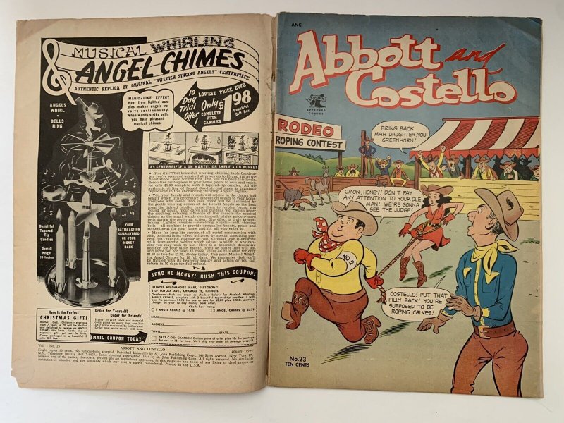 (1954) ABBOTT AND COSTELLO #23 DOUBLE COVER! PRE-CODE  GOLDEN AGE!