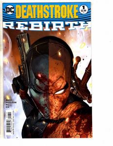 3 DC Rebirth Comic Books # 1 Rebirth VARIANT Batman Beyond Deathstroke 1stP TW58