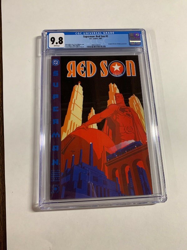 Superman Red Son 2 Cgc 9.8 White Pages Dc Comics