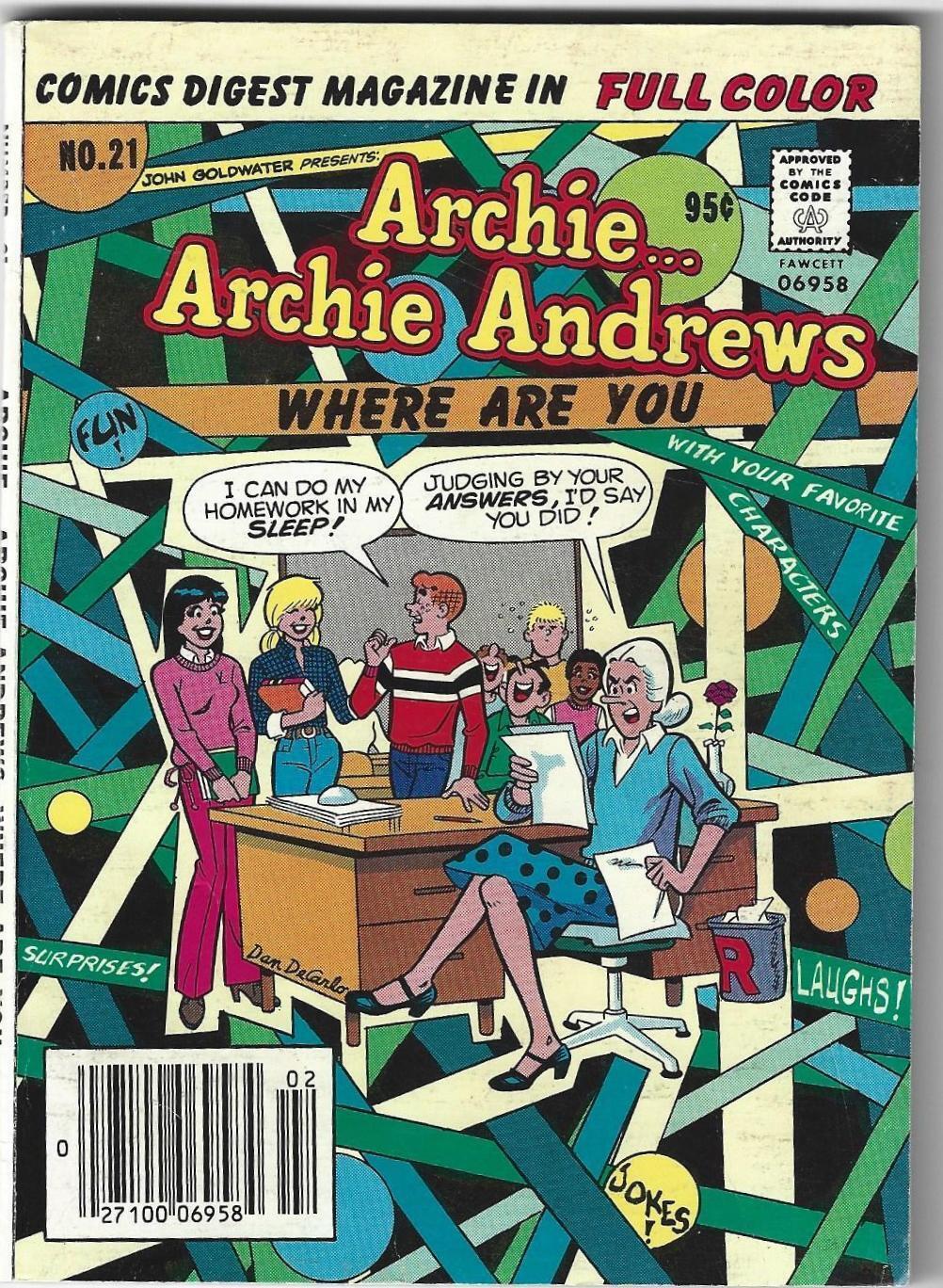 Archie...Archie Andrews, Where Are You? Digest Magazine 21 Comic