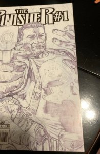 The Punisher #1 2nd Printing Variant - Bryan Hitch Sketch Cover (2011)