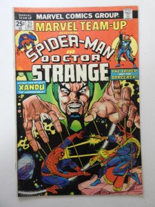 Marvel Team-Up #21  (1974) VG Condition! MVS intact! Moisture stain