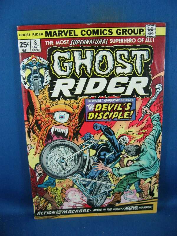 GHOST RIDER 8 F VF 1974