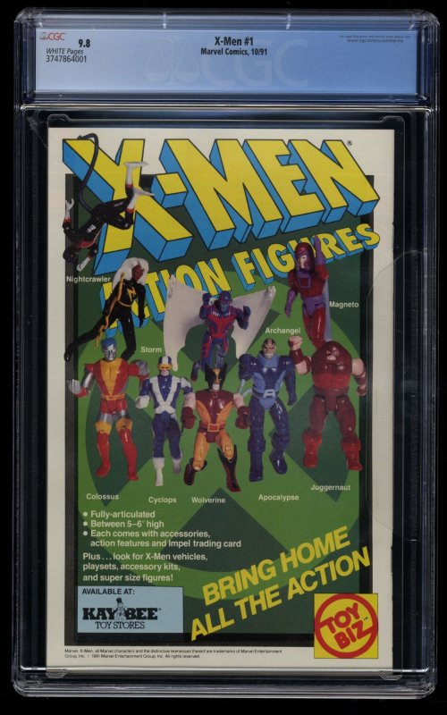 X-Men (1991) #1 CGC NM/M 9.8 White Pages Colossus Cover!