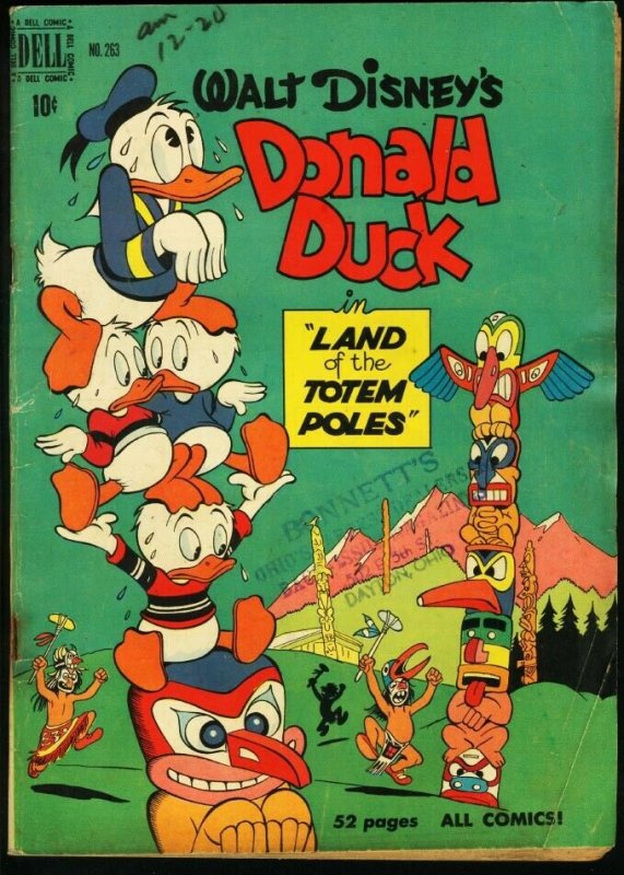 DONALD DUCK #263-FOUR COLOR-1949-CARL BARKS VG 