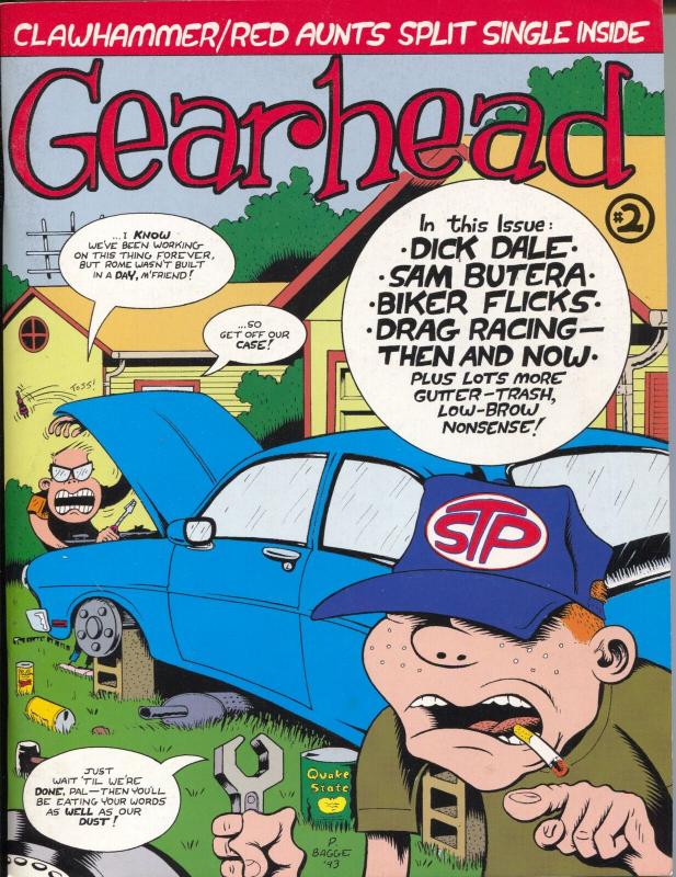 Gearhead #2 1994-Peter Bagge cover art-hot rods-underground comix art-VF
