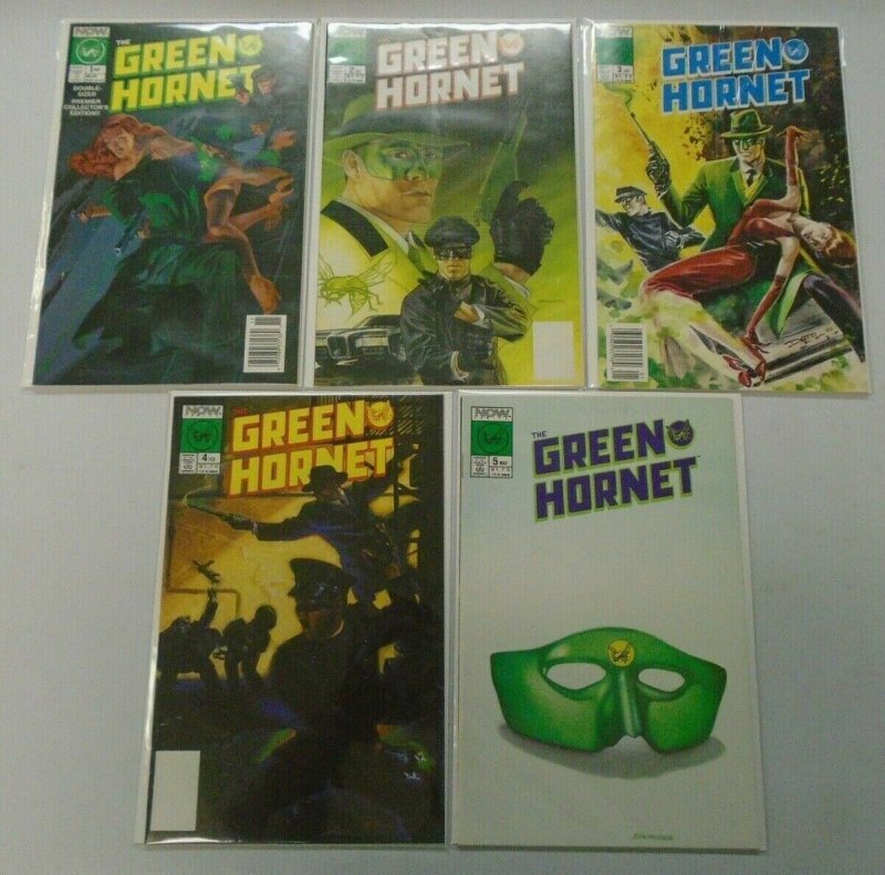 Green Hornet run #1-5 8.0 VF (1989-90 NOW Comics) 