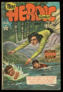 HEROIC COMICS #90 1954-FAMOUS FUNNIES-WAR-CRIME-HORROR VG