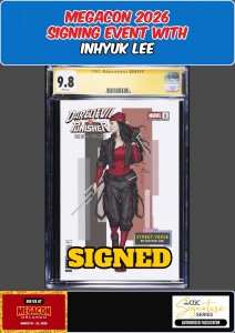 DAREDEVIL PUNISHER: DEVILS TRIGGER #1 CGC 9.8 INHYUK LEE SIGNED MEGACON PRESALE