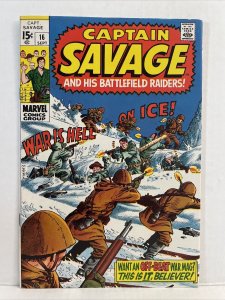Captain Savage And His Battlefield Raiders #16 1969 War