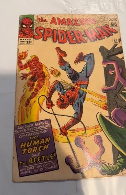 The Amazing Spider-Man #21 (1965)Human torch/ The beetle see descrip